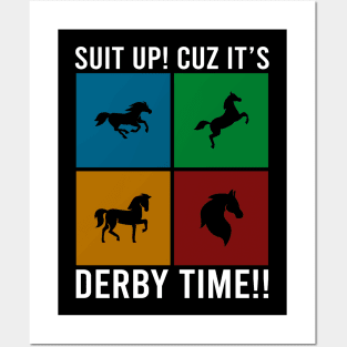 Derby Time Horse Race Men Women, Funny Kentucky Derby Suit churchill downs Posters and Art